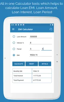 EMI Calculator android App screenshot 3